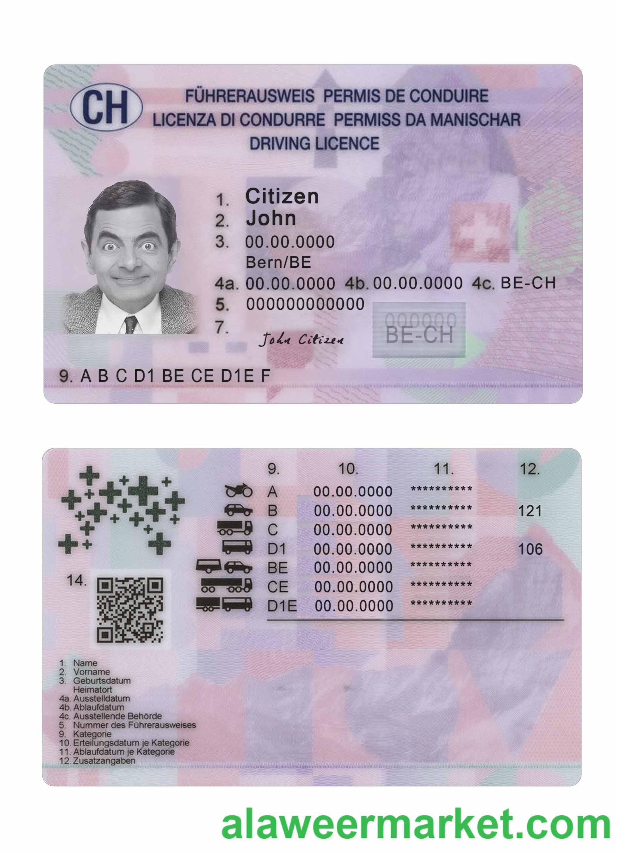 Switzerland driving license 2023-present